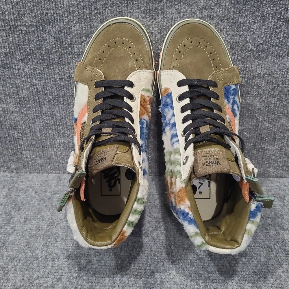 Vans Sneakers SK8-Hi Reissue Cap Mixed Suede Faux Fur Womens 7 Shoes
